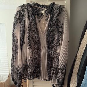 Anthropologie Chic Black and White Blouse